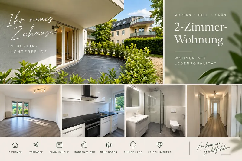 2-Zimmer-Wohnung in Berlin Lichterfelde — photo 1